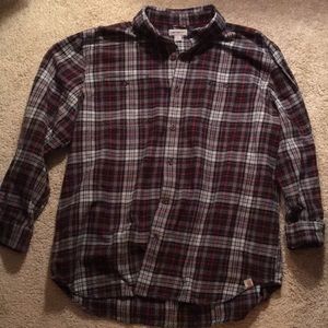 Men's Carhartt Flannel button down shirt